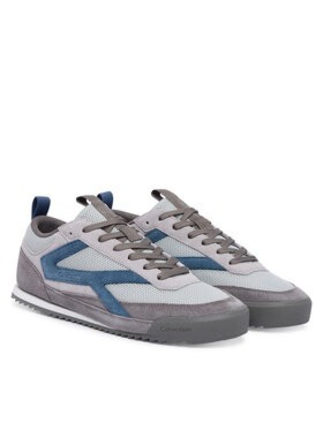 Calvin Klein Sneakersy Low Pro Runner Mix Mat HM0HM02208 Szary