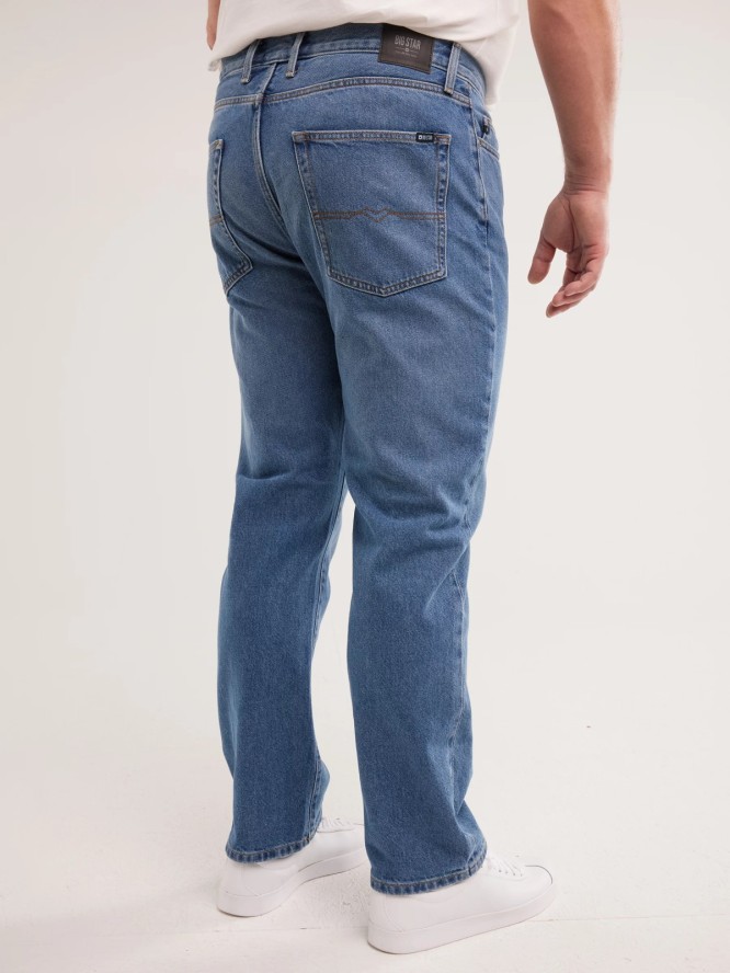 Jeansy męskie proste niebieskie Trent 436