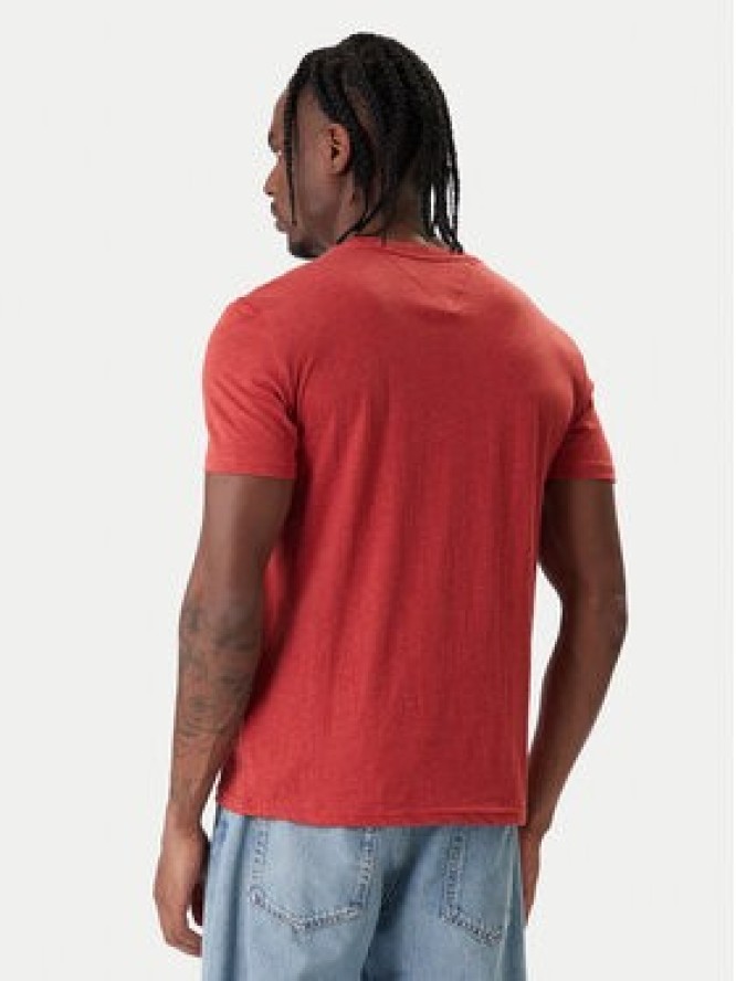 Tommy Jeans T-Shirt Jaspe DM0DM20363 Czerwony Slim Fit