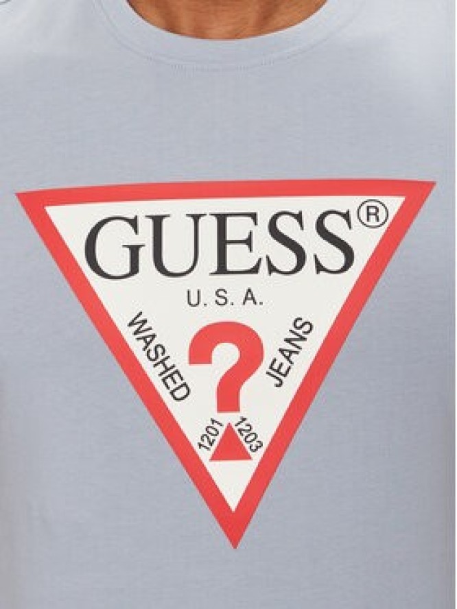 Guess T-Shirt M2YI71 I3Z14 Niebieski Slim Fit
