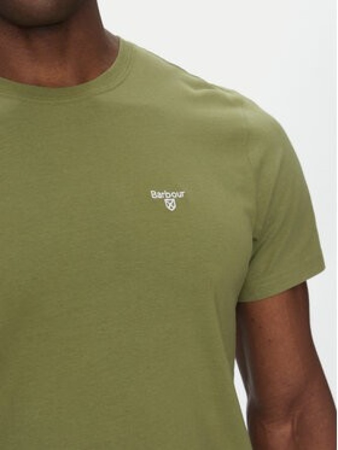 Barbour T-Shirt Essential Sports MTS0331OL39 Zielony Tailored Fit
