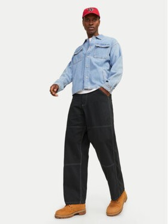 Jack & Jones Spodnie materiałowe Owen 12273515 Czarny Baggy Fit
