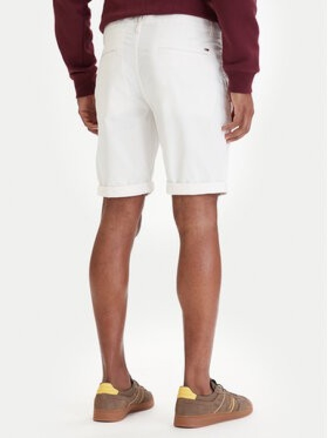 Tommy Jeans Szorty materiałowe Scanton DM0DM22852 Écru Slim Fit