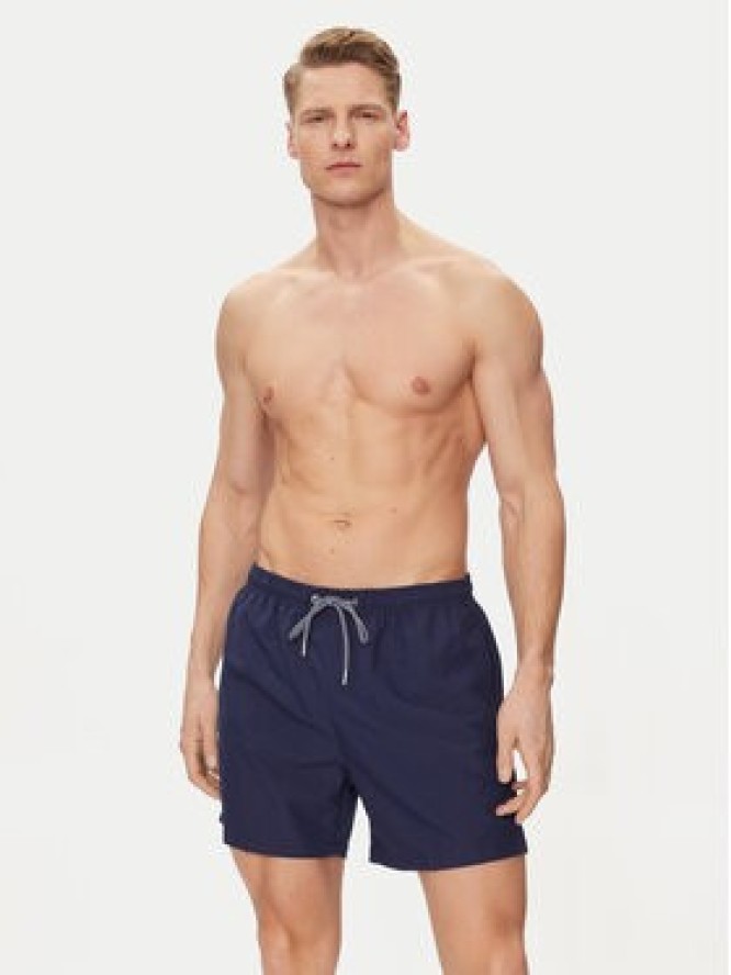 HOM Szorty kąpielowe 402537 Granatowy Regular Fit