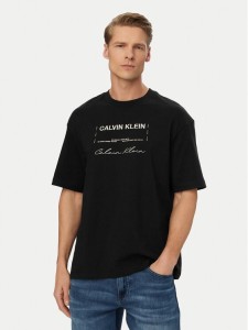 Calvin Klein Jeans T-Shirt LV04RE827G Czarny Regular Fit