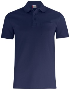 clique Basic Polo Pocket — uniseksowa koszulka polo z kieszenią, 100% bawełna –