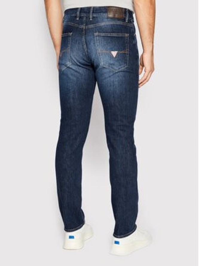 Guess Jeansy Angeles M2YAN2 D4Q41 Granatowy Slim Fit