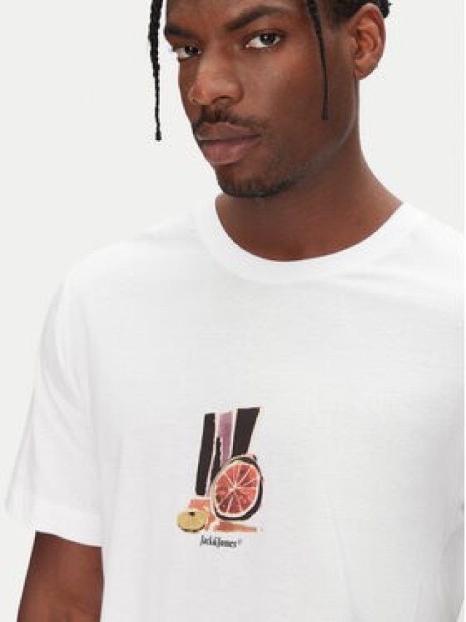 Jack & Jones T-Shirt Varenna 12273162 Biały Regular Fit