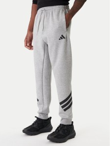 adidas Spodnie dresowe Future Icons 3-Stripes JD4867 Szary Regular Fit