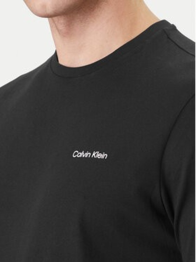 Calvin Klein T-Shirt Micro Logo LV04LC255G Czarny Regular Fit