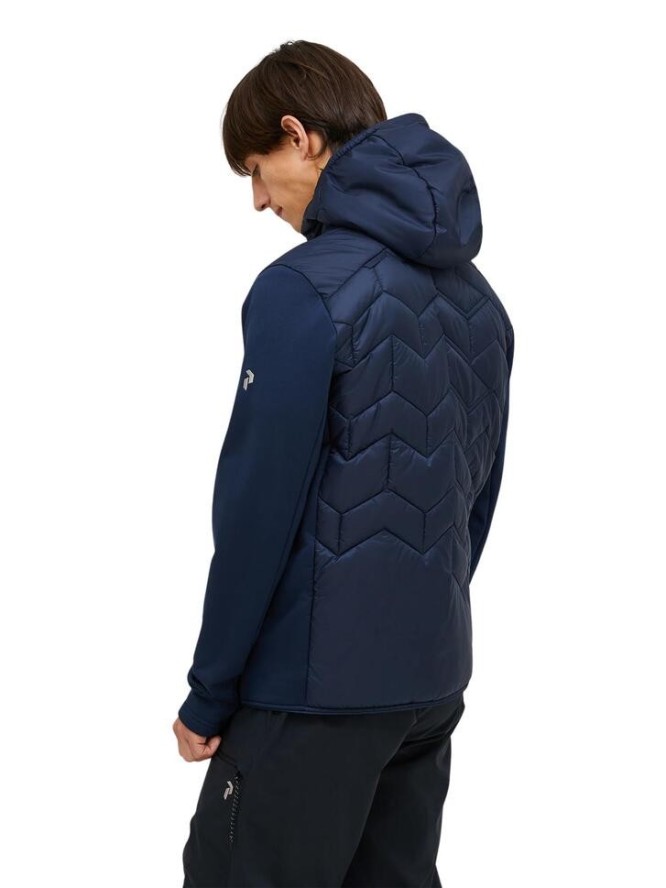 Kurtka Peak Performance męska Elevate Liner Hybrid Hood Jacket granatowa - M