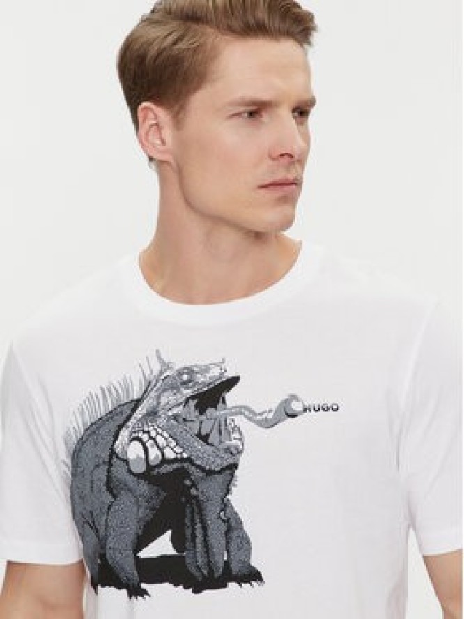 Hugo T-Shirt Dibeach 50513812 Biały Regular Fit