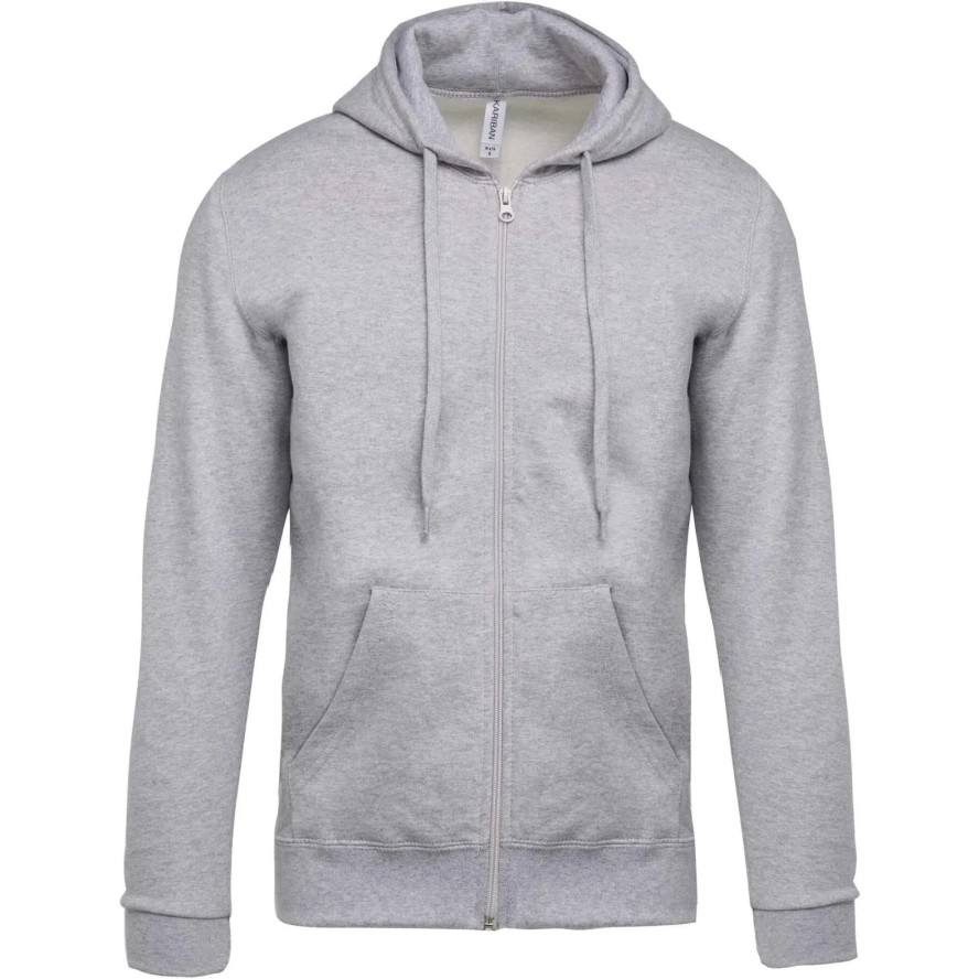 Bluza z kapturem na zamek Kariban Molleton