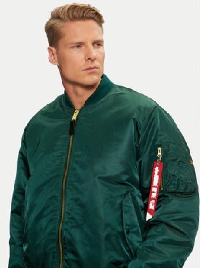 Alpha Industries Kurtka bomber 100101 Zielony Regular Fit