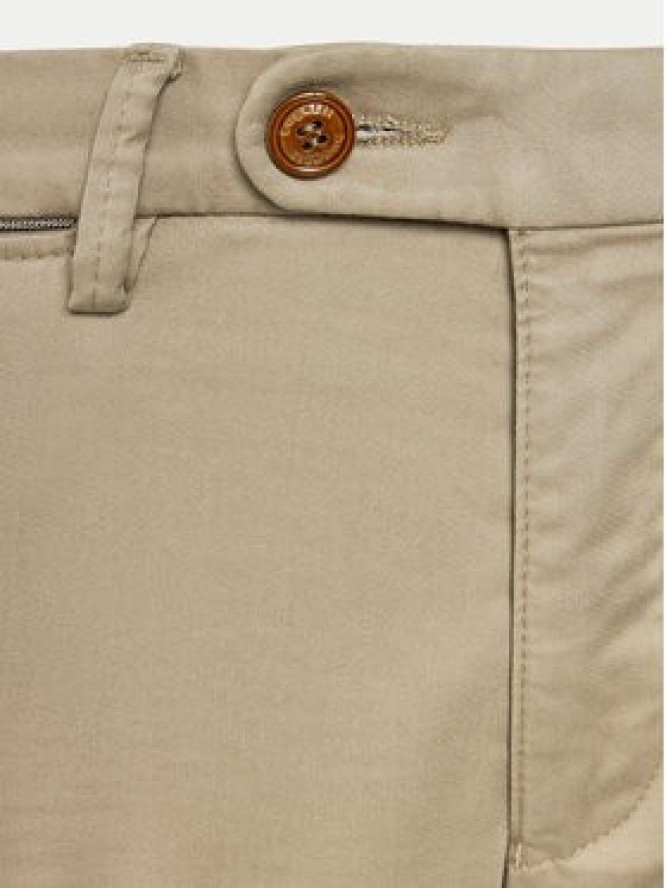 Bugatti Spodnie materiałowe 4220 16224 Beżowy Slim Fit