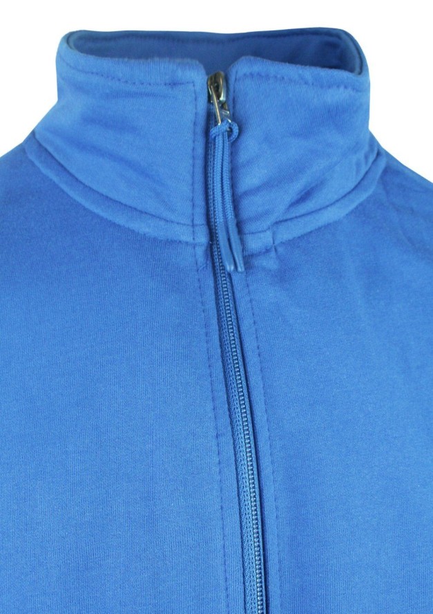 Lekka Bluza na Zamek z Wysokim Kołnierzem - Pako Jeans - Niebieska