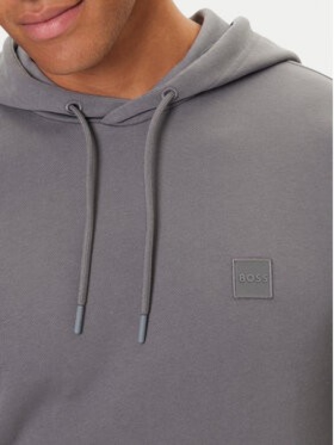 BOSS Bluza Wetalk 50509314 Szary Regular Fit