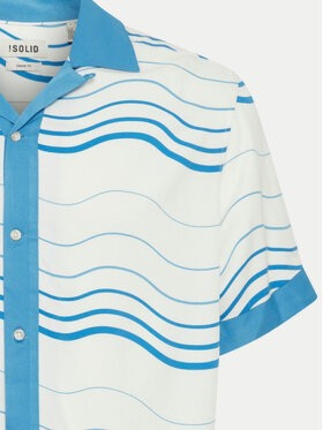 Solid Koszula Ibbs 21108204 Niebieski Relaxed Fit