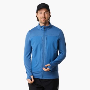 Bluza polarowa rozpinana wiatroszczelna na wędrówki męska Trondheim