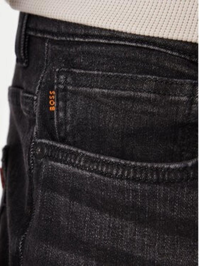 BOSS Jeansy Delaware 50553405 Czarny Slim Fit
