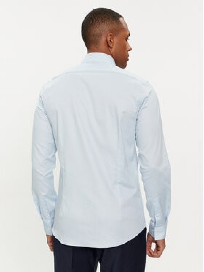 Calvin Klein Koszula Micro Dot K10K112884 Błękitny Slim Fit