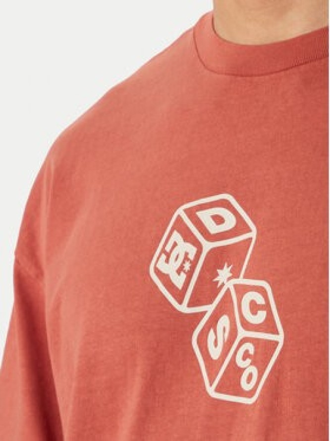 DC Shoes T-Shirt High Rollin EDYZT04367 Pomarańczowy Regular Fit