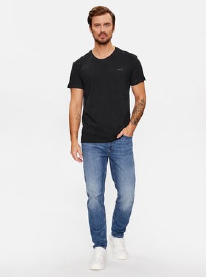 Gant Komplet 2 t-shirtów C-Neck 2 Pack 900002008 Czarny Regular Fit