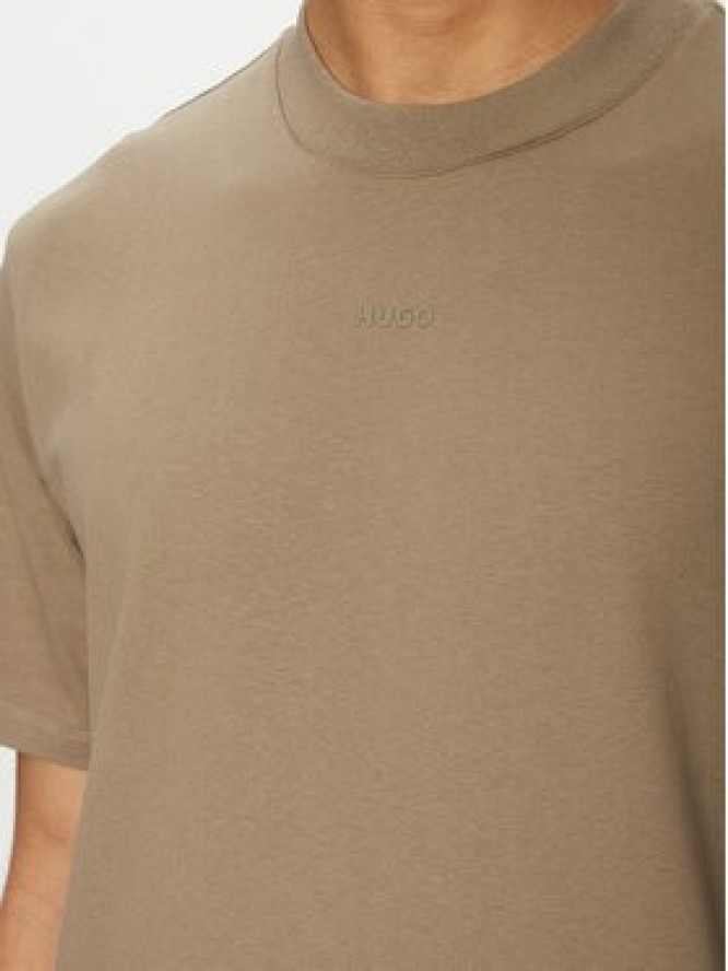 HUGO T-Shirt Dapolino 50488330 Brązowy Relaxed Fit
