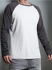 Bawełniana koszulka longsleeve - szary