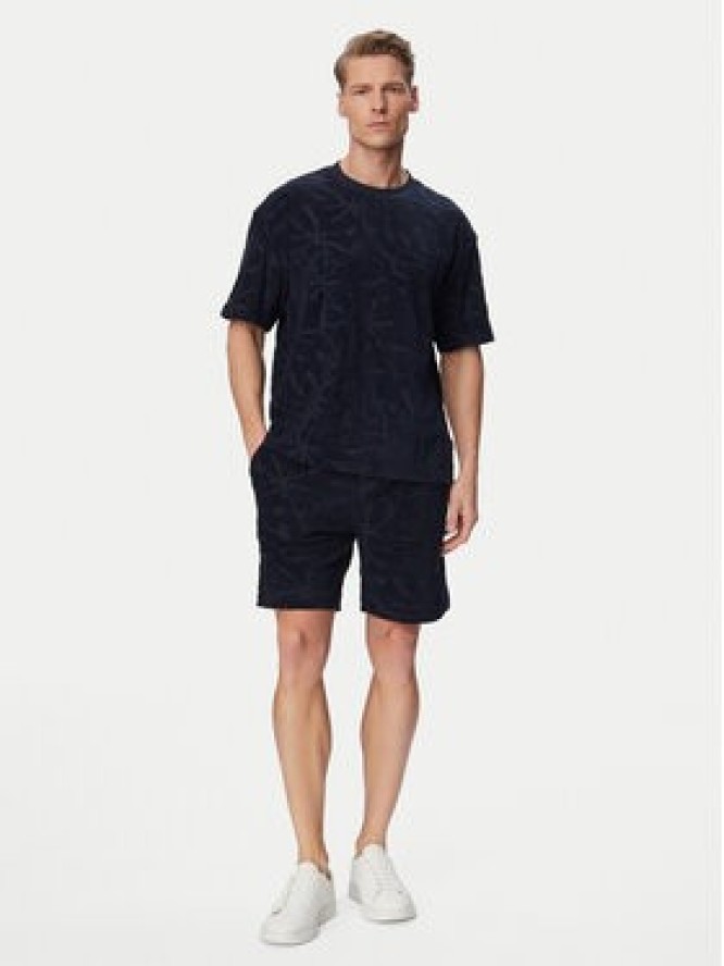 BOSS Szorty sportowe Se_Flower 50566816 Granatowy Regular Fit