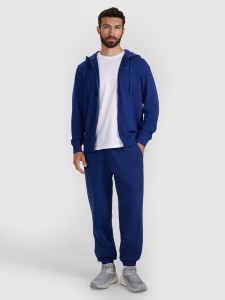 4F Spodnie dresowe joggery męskie - granatowe S