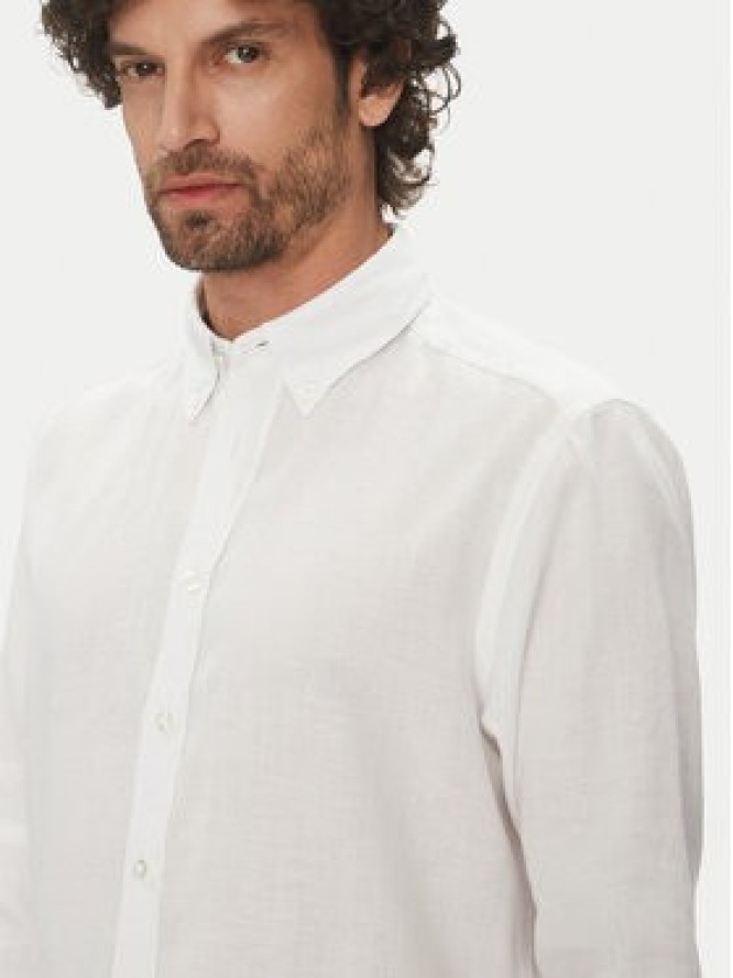 Hechter Paris Koszula 60356 151600 Biały Regular Fit