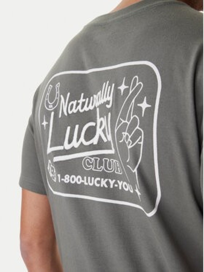 RVCA T-Shirt EVYZT00274 Zielony Regular Fit