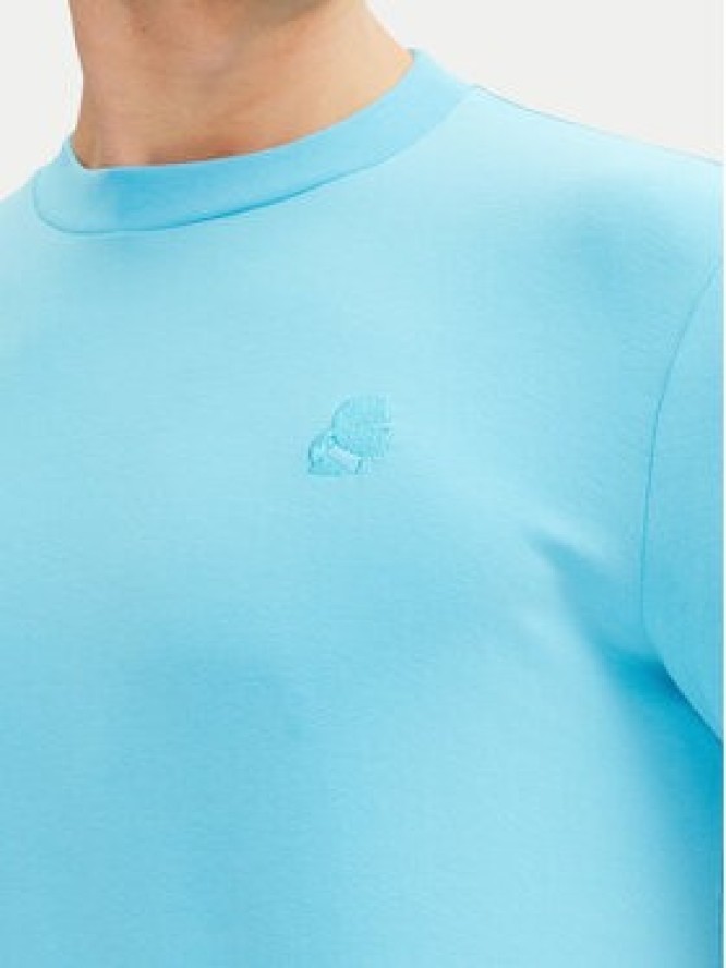 KARL LAGERFELD T-Shirt 755750 552221 Turkusowy Regular Fit