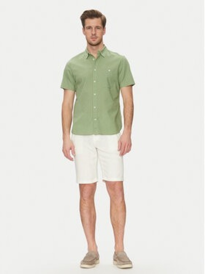 Blend Szorty materiałowe 20717870 Biały Regular Fit