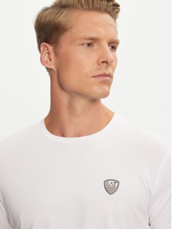 EA7 Emporio Armani T-Shirt 8NPT16 PJRGZ 1100 Biały Regular Fit