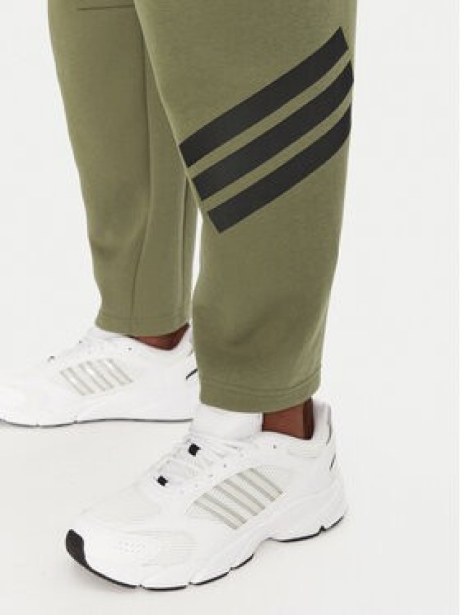 adidas Spodnie dresowe Future Icons 3-Stripes JD4891 Zielony Loose Fit