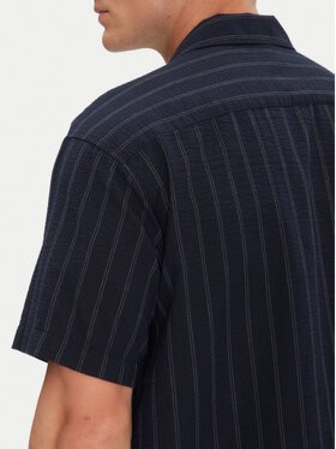 Jack & Jones Koszula Luke 12271099 Granatowy Relaxed Fit