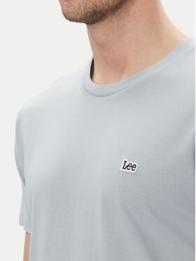 Lee T-Shirt Patch 112364594 Błękitny Regular Fit