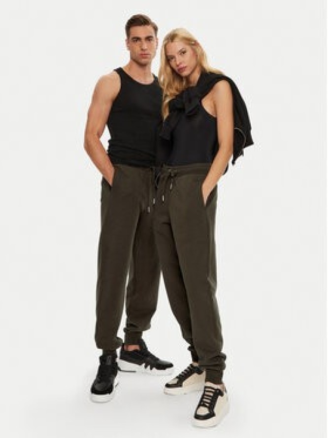 AMI Paris Spodnie dresowe UTR240.JE0091 Brązowy Regular Fit