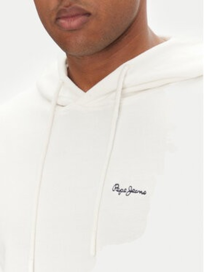 Pepe Jeans Bluza Essential PM582839 Biały Regular Fit
