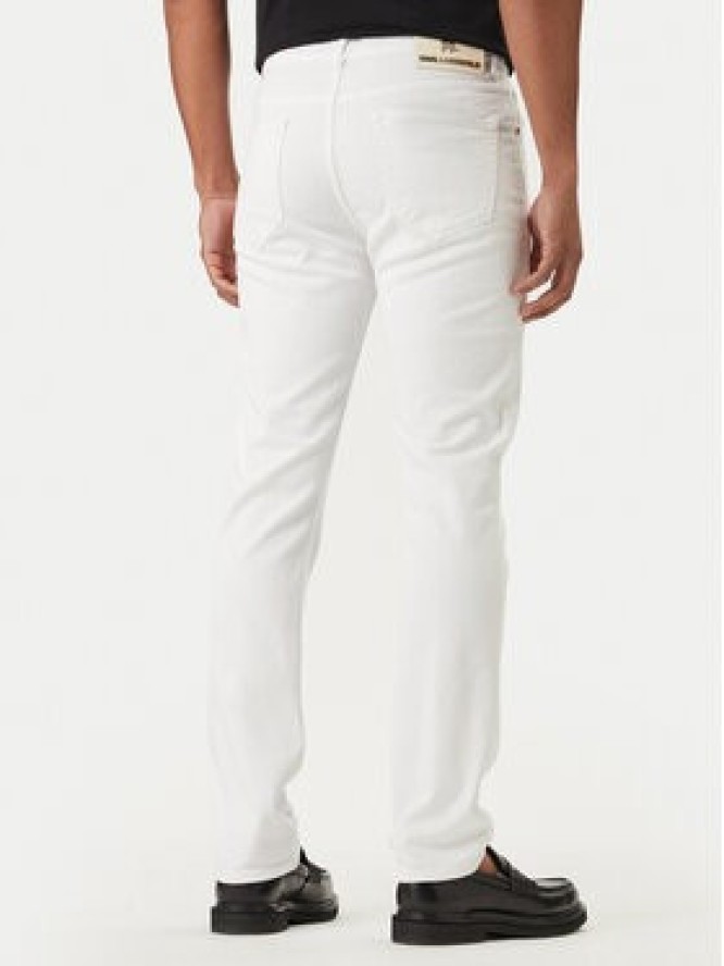 KARL LAGERFELD Jeansy 265501 562820 Biały Slim Fit