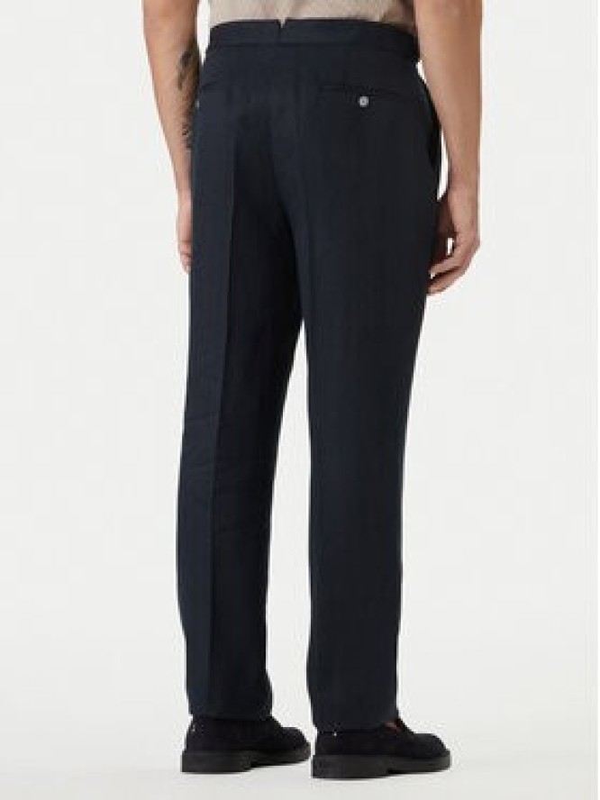 BOSS Spodnie materiałowe H-Perino 50563231 Granatowy Relaxed Fit