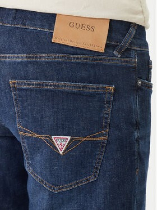 Guess Szorty jeansowe M6GD01 D0754 Niebieski Regular Fit