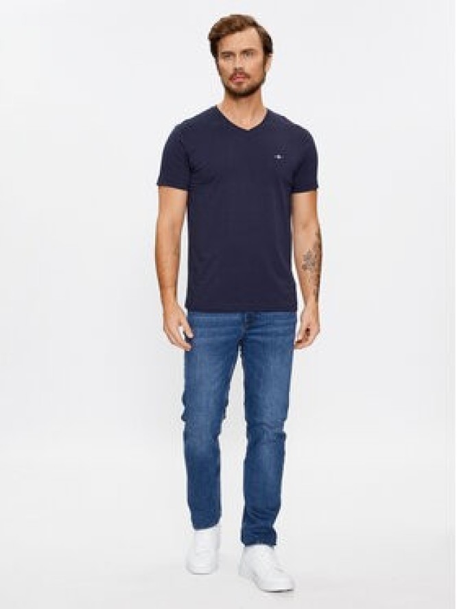 Gant T-Shirt Shield 2003186 Granatowy Slim Fit