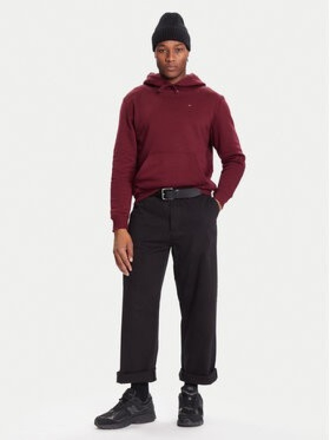 Tommy Jeans Bluza DM0DM20742 Bordowy Relaxed Fit