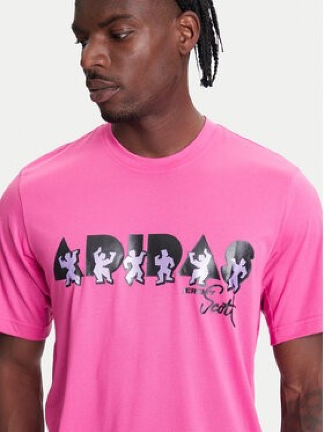 adidas T-Shirt Jeremy Scott JL7619 Różowy Regular Fit