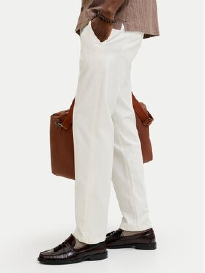 Jack & Jones Chinosy Kane 12268490 Écru Relaxed Fit