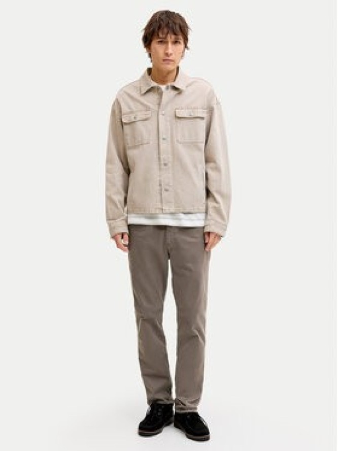 Jack & Jones Spodnie materiałowe Clark Finn 12293328 Brązowy Regular Fit