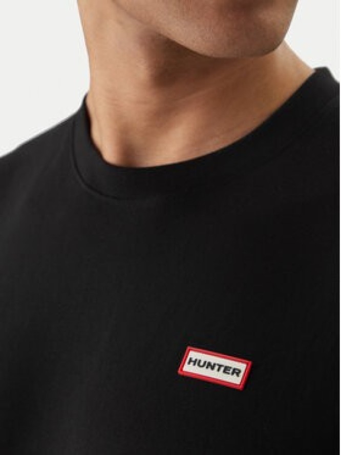 Hunter T-Shirt Essentials HARM0085252 Czarny Regular Fit